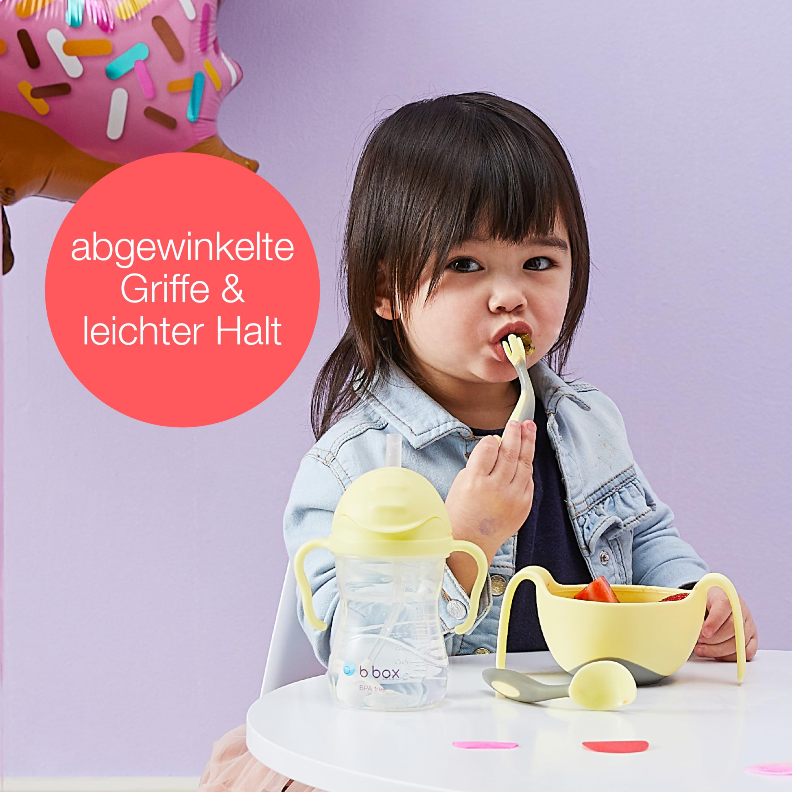 b.box Toddler Cutlery Set Kinderbesteck Pistazie mit Etui