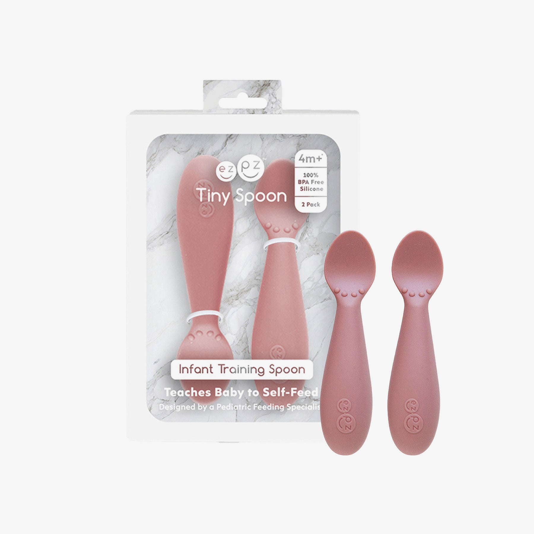 ezpz Tiny Collection Tiny Spoons Babylöffel 5er Pack Blush