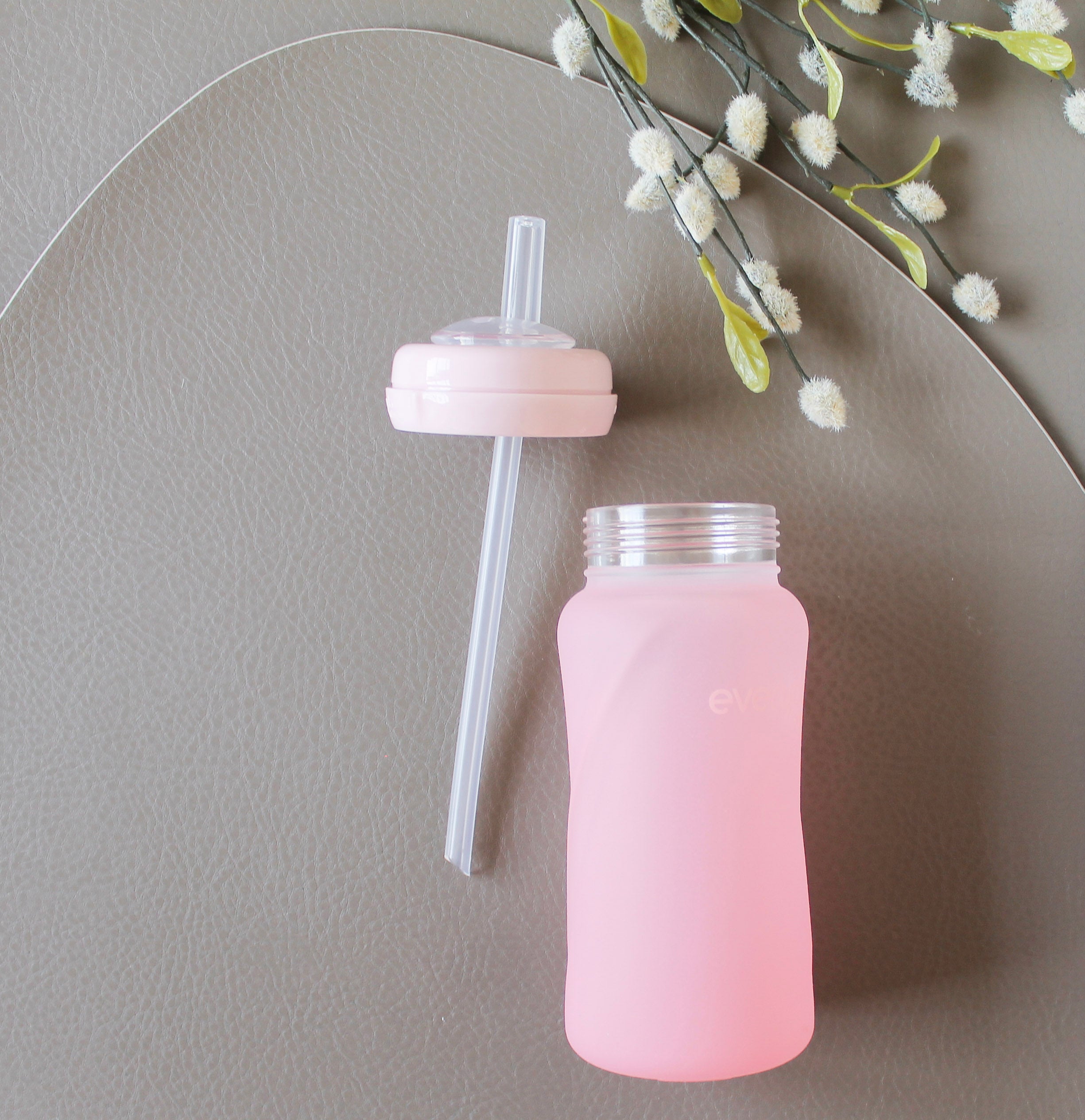 Everyday Baby Glass Bottles Strohhalmflasche Glas 240 ml Mint Green