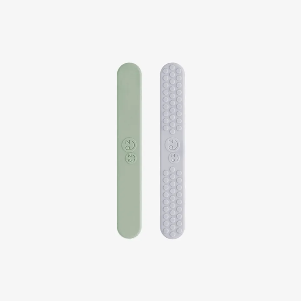 ezpz Pre-Feeding Zungenspatel Set Sage Pewter 5er Pack