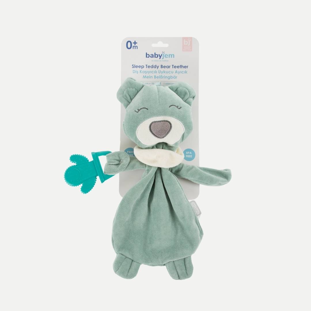 BabyJem Oyuncak Kuschelbär mit Beißring 37 cm