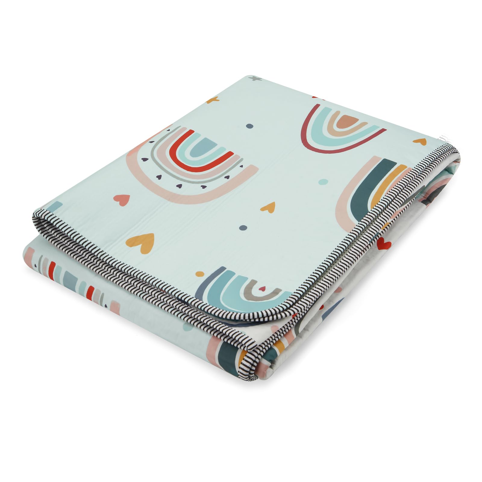PandaEar Placemats Splat Mat Bodenschutzmatte Regenbogen 130x130