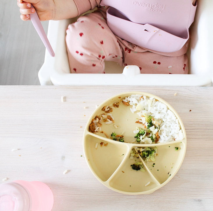 Everyday Baby Tableware Silikonteller Saugnapf Hellbeige