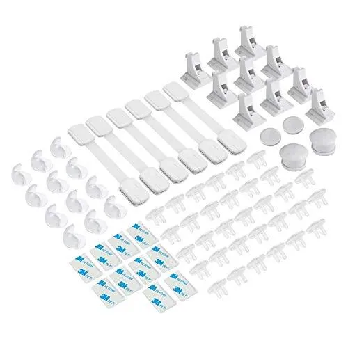 PandaEar Safety Accessories Kindersicherung Set 62tlg transparent