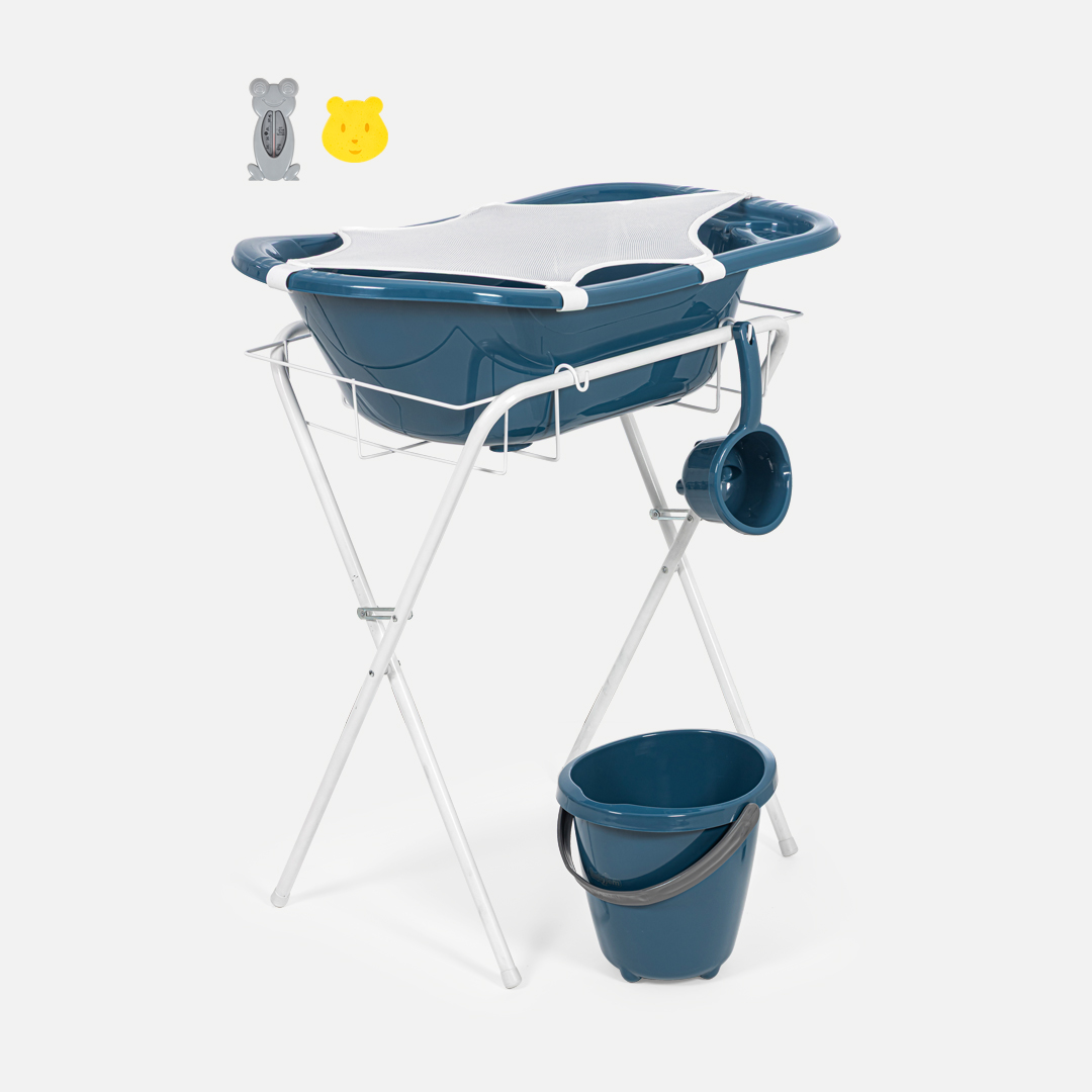 BabyJem Banyo Badewanne mit Gestell 7-teilig 38 L