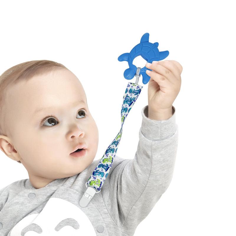 PandaEar Pacifiers Schnullerclip Stoff 6er kurz
