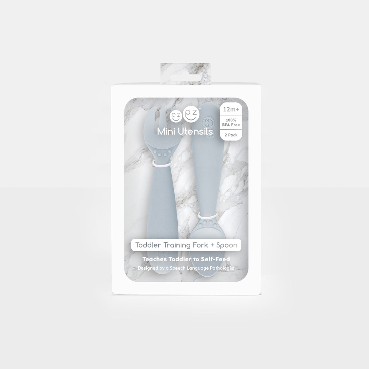 ezpz Mini Collection Mini Utensils Kinderbesteck Pewter 5er-Pack