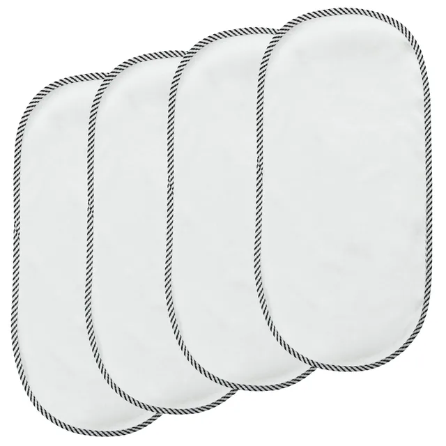 PandaEar Wickelunterlage Weiß 4er-Set 60x30 cm