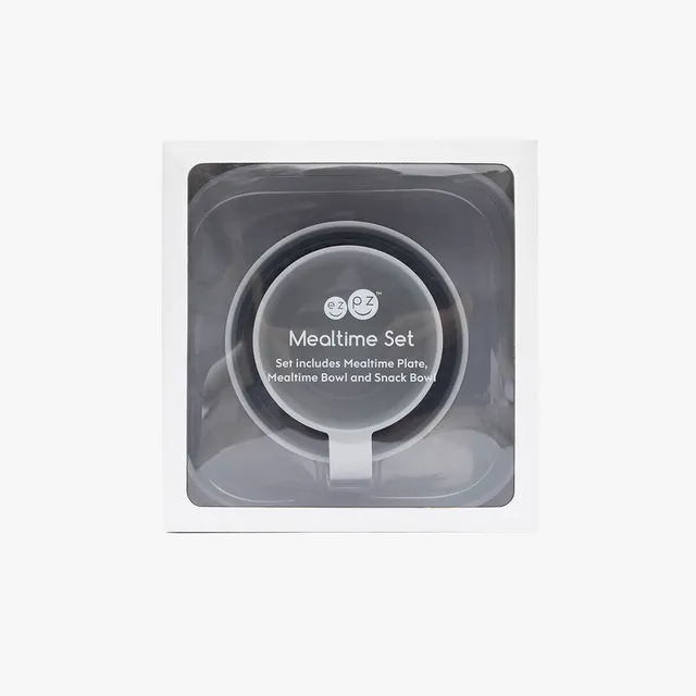 ezpz Basics Mealtime Set Geschirr 3tlg Pewter
