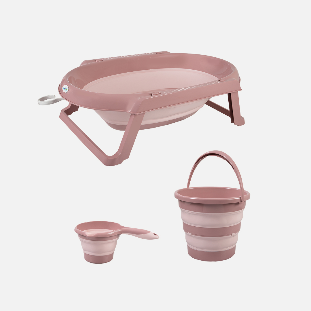 BabyJem Banyo Faltbares Badeset 3-tlg mit Wanne platzsparend
