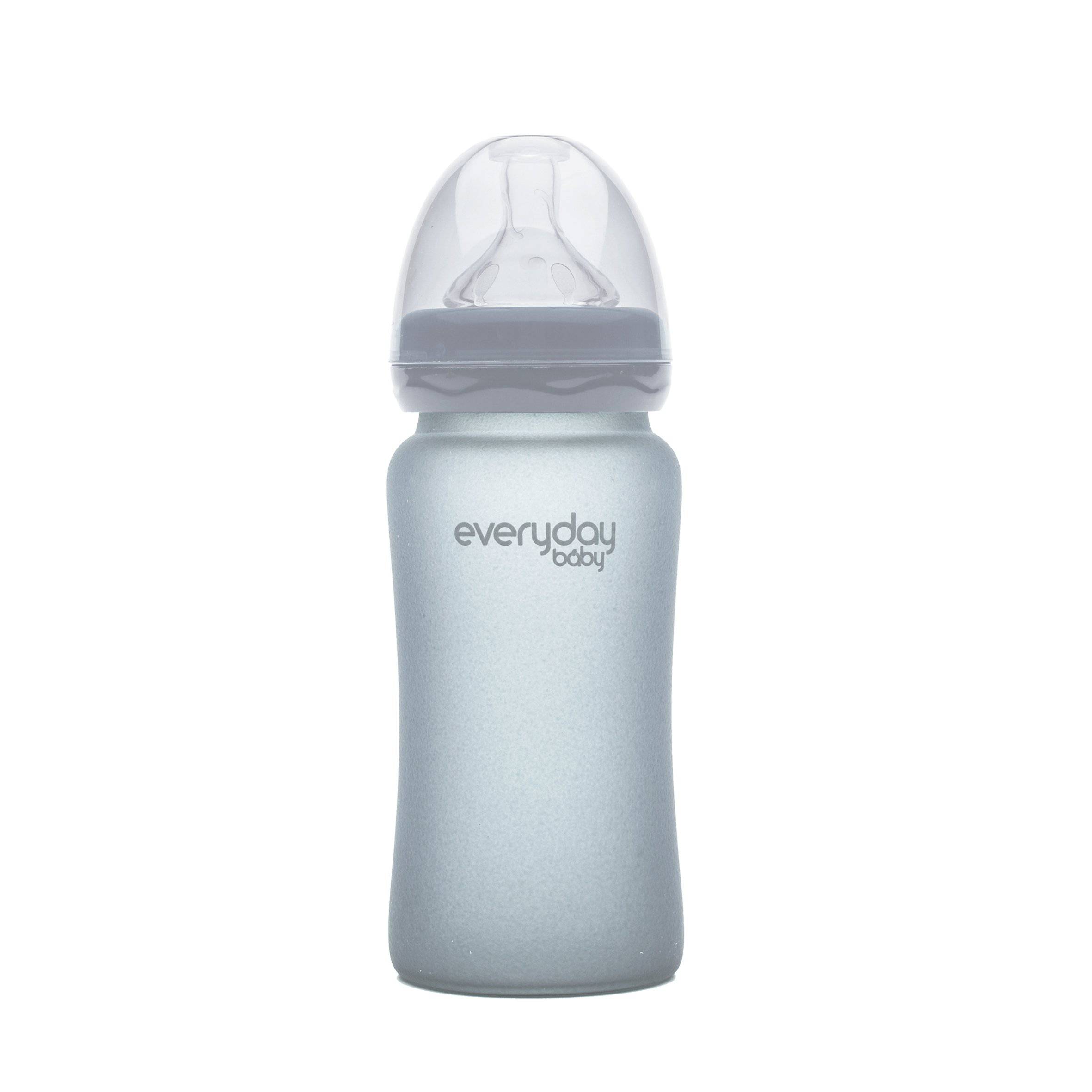 Everyday Baby Glass Bottles Babyflasche 240 ml Grey