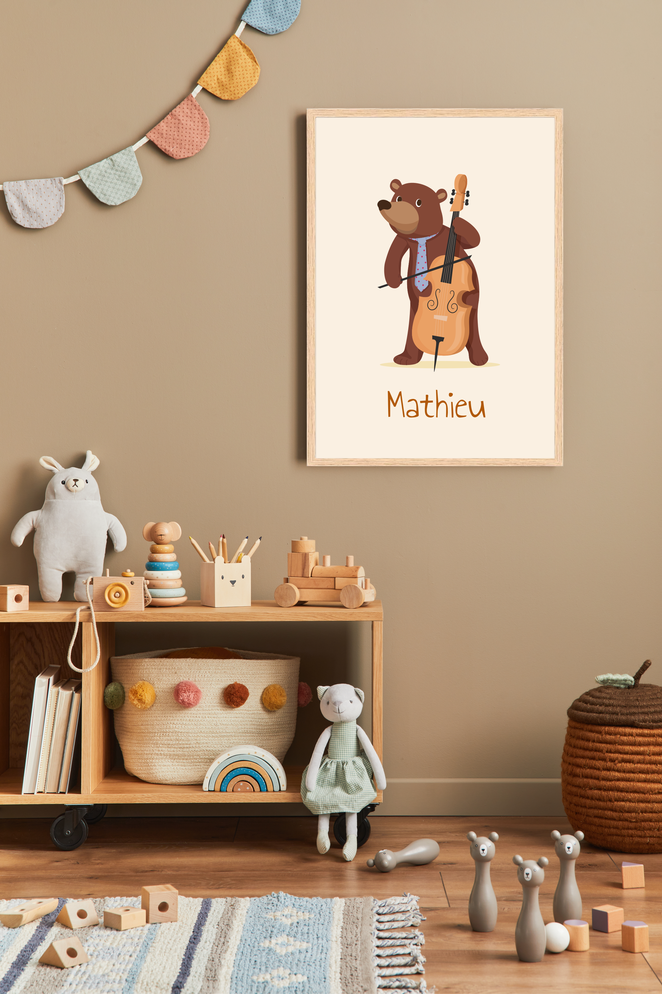 Les Petits Citrons La Papeterie Poster Tiere Musiker personalisiert A4