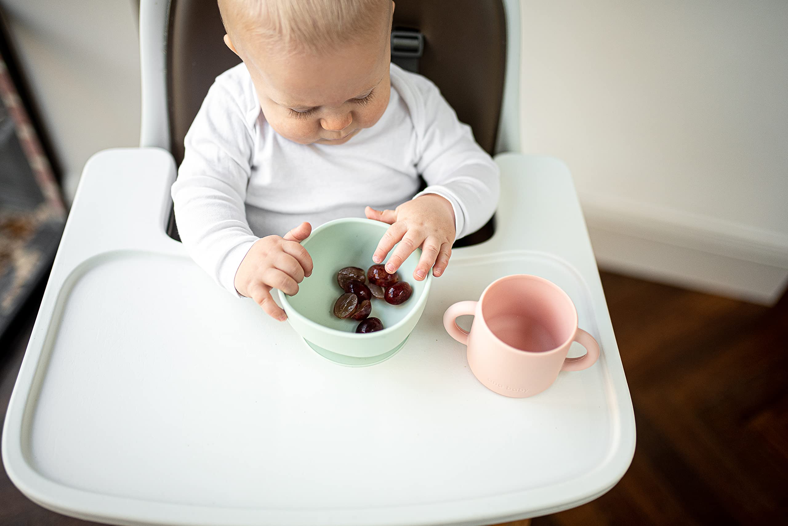 ana baby Weaning Doppelhand-Silikonbecher 2 Stück Trinklernen
