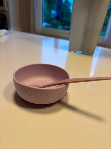 Everyday Baby Tableware Saugschüssel Silikon Nature Red