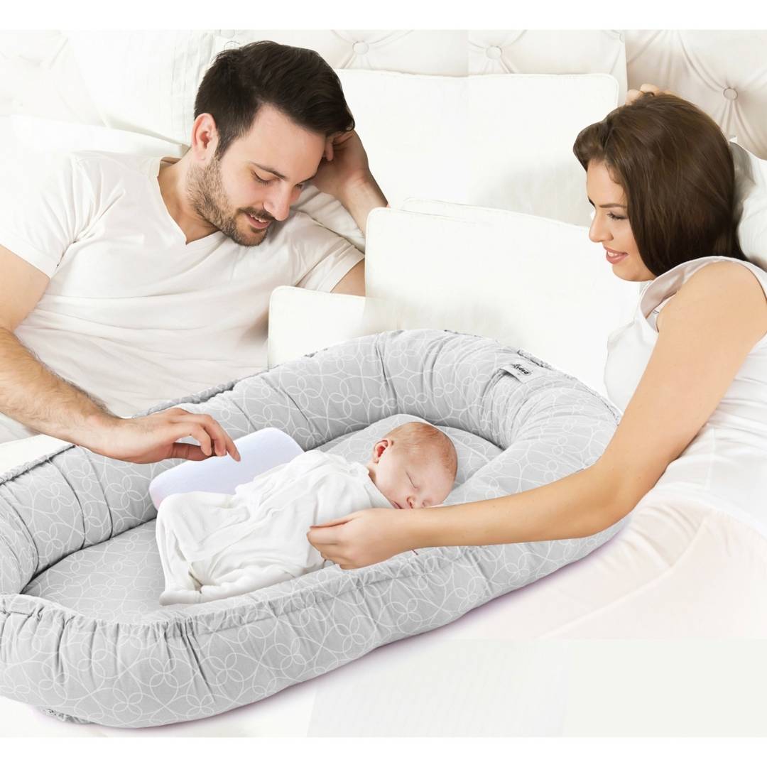 BabyJem Uyku Beistell-Nest fürs Elternbett beige