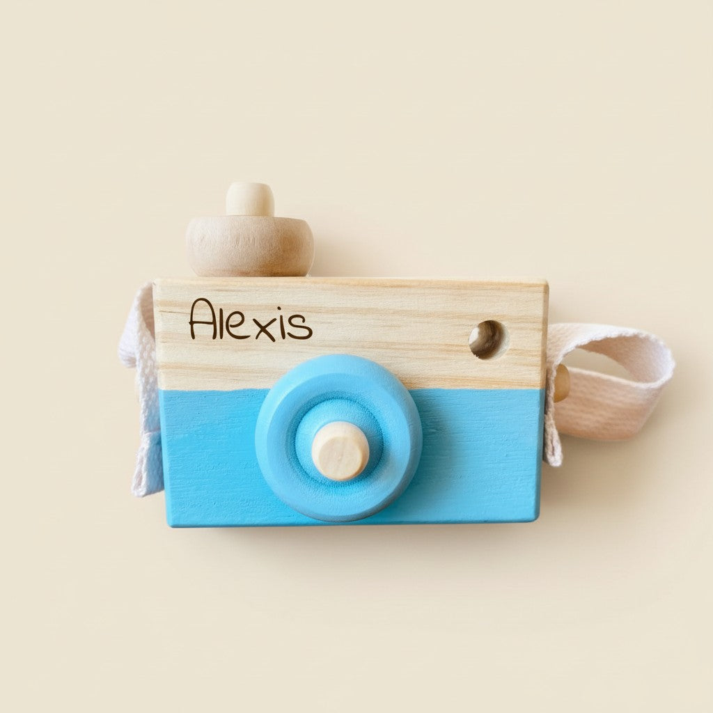 Les Petits Citrons Le Jeu Pablo Kinderkamera Holz Blau
