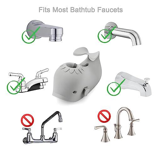 PandaEar Bathroom Wasserhahnschutz Baby Silikon Grau Wal