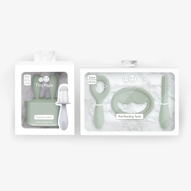 ezpz Pre-Feeding Bundle Eisform Silikon Sage Beikost
