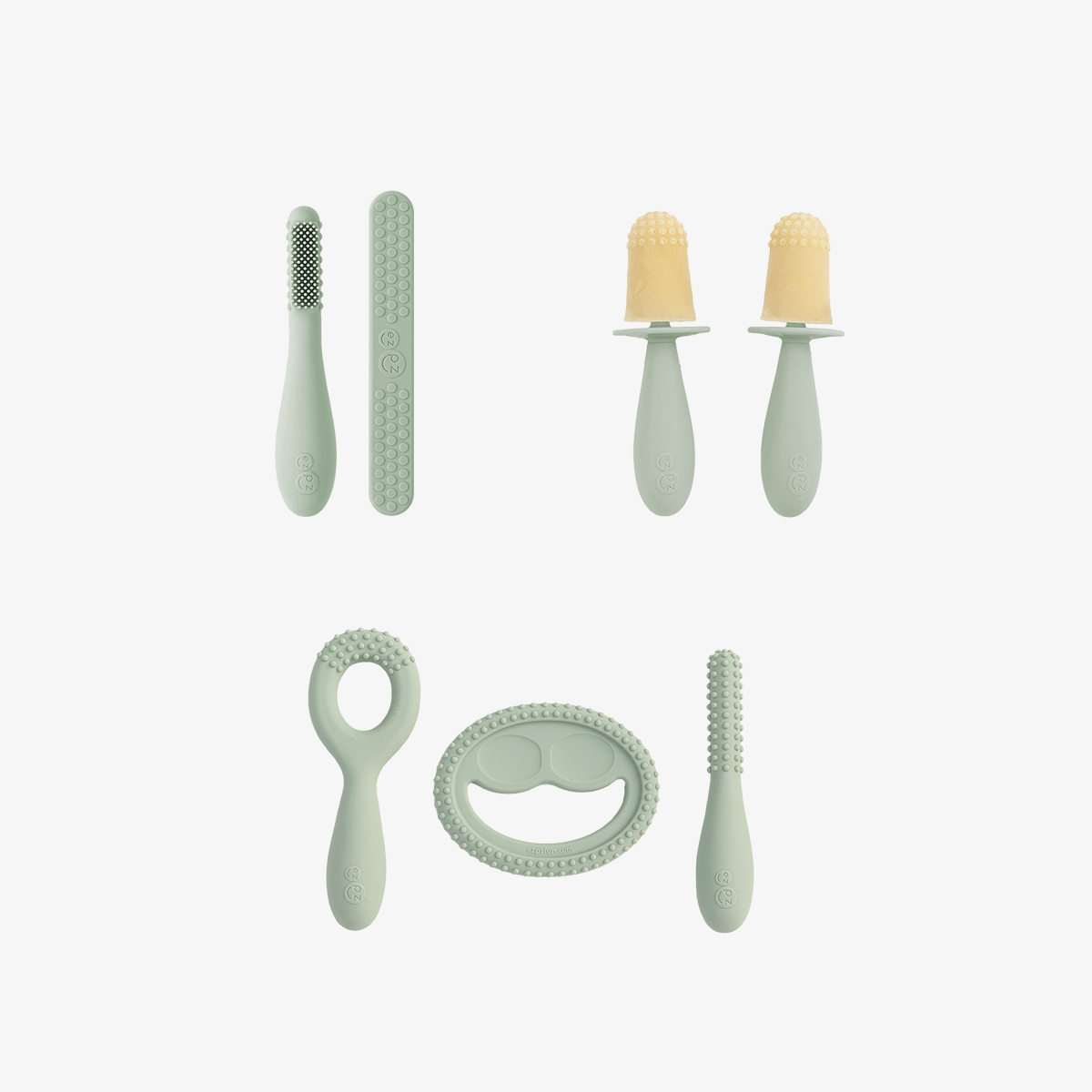 ezpz Kit 1 Beikost Starter Set 5-teilig Sage Silikon