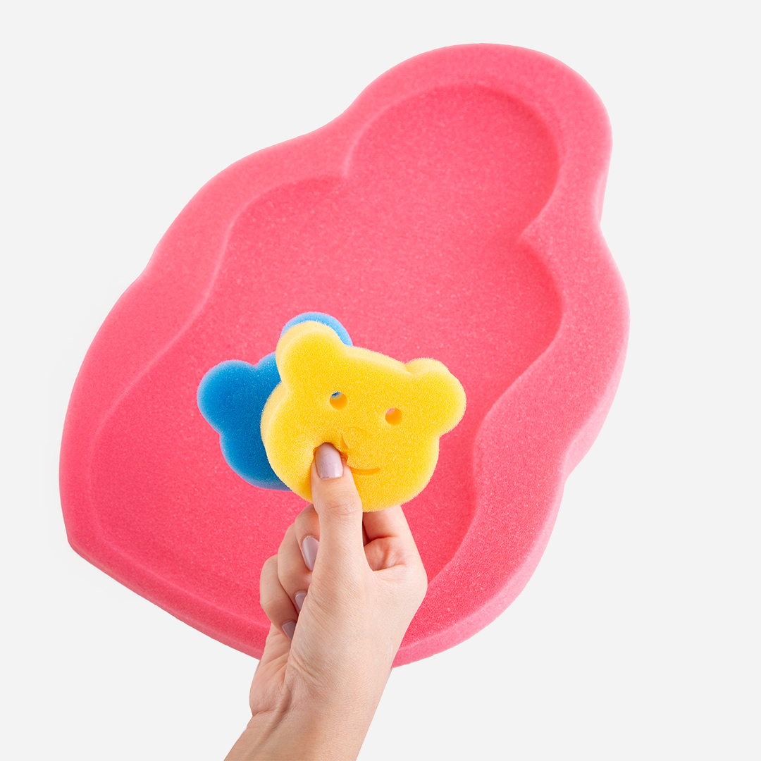 BabyJem Banyo Badeschwamm Baby Wannen-Einlage