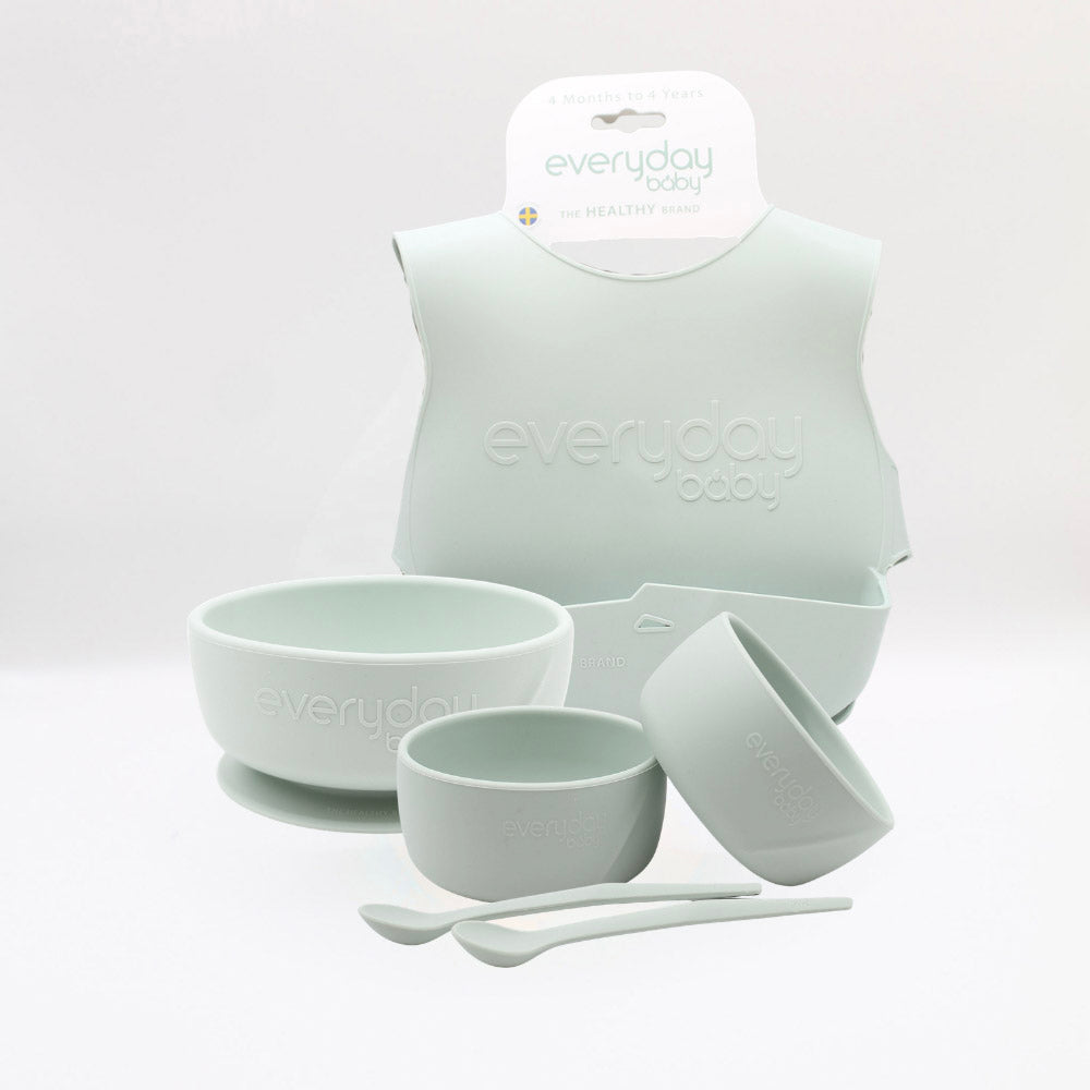 Everyday Baby Esslern-Set Silikon Ljus Beige 6-teilig Esslernen