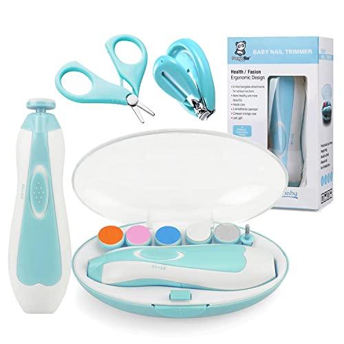 PandaEar Grooming Elektrische Nagelfeile Baby Blau Set