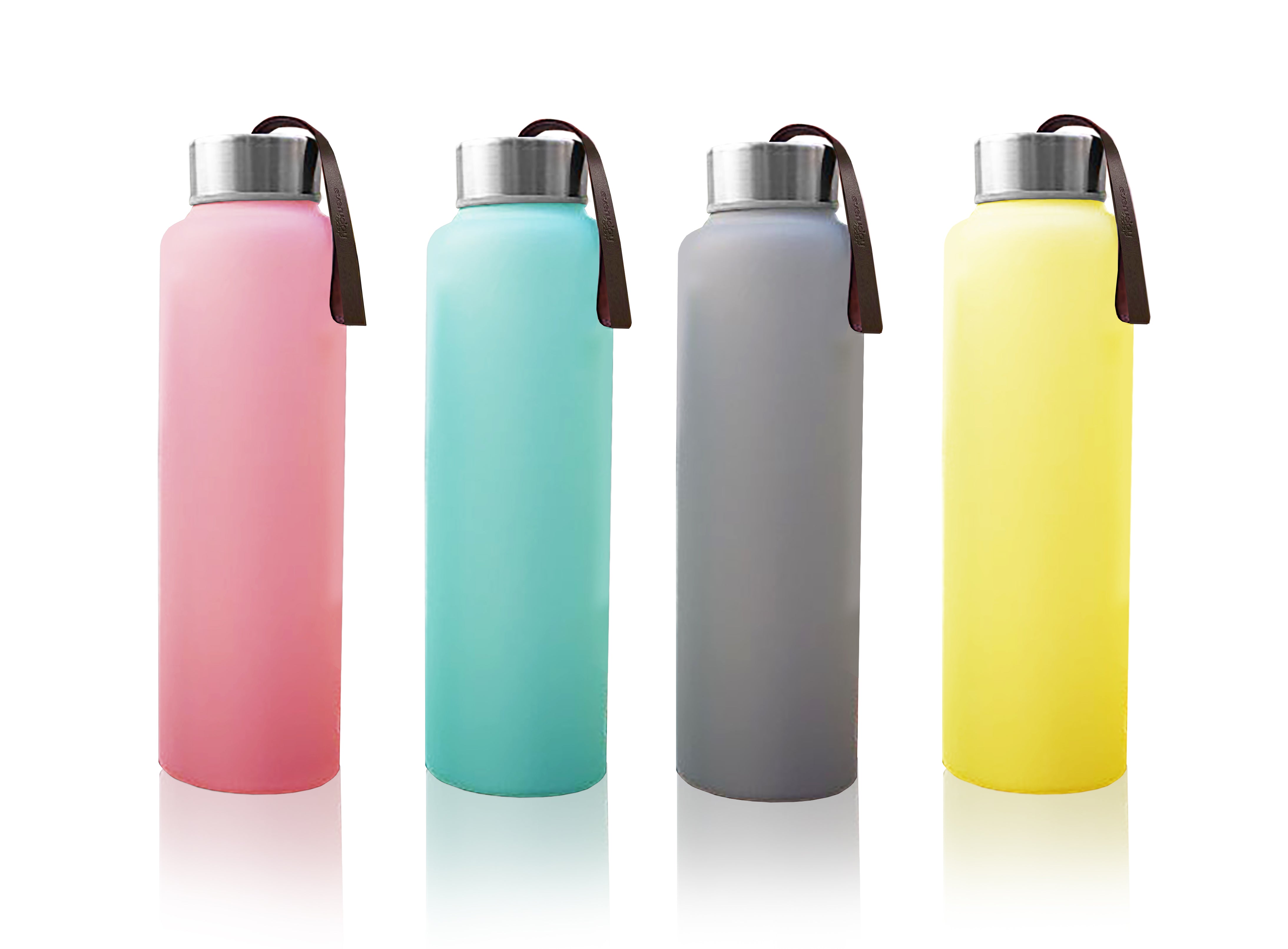Everyday Baby Glass Bottles Glasflasche 400ml Silikon Gelb