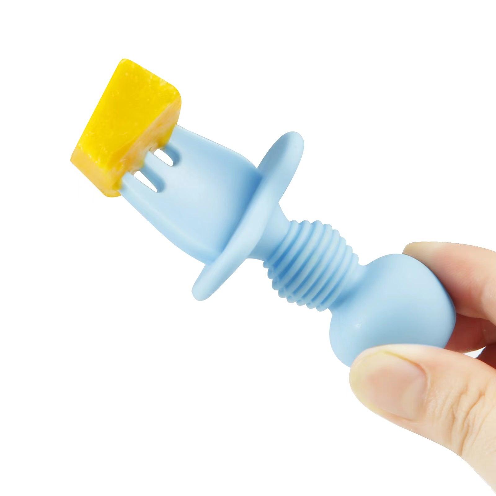 PandaEar Babybesteck Silikon 4er Set Löffel Gabel Esslernen