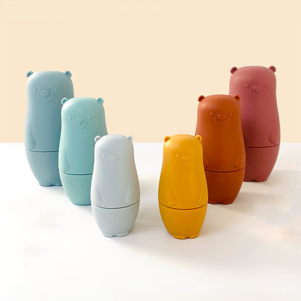 Les Petits Citrons Le Jeu Marcus Matroschka Silikon Blau Stapelspielzeug