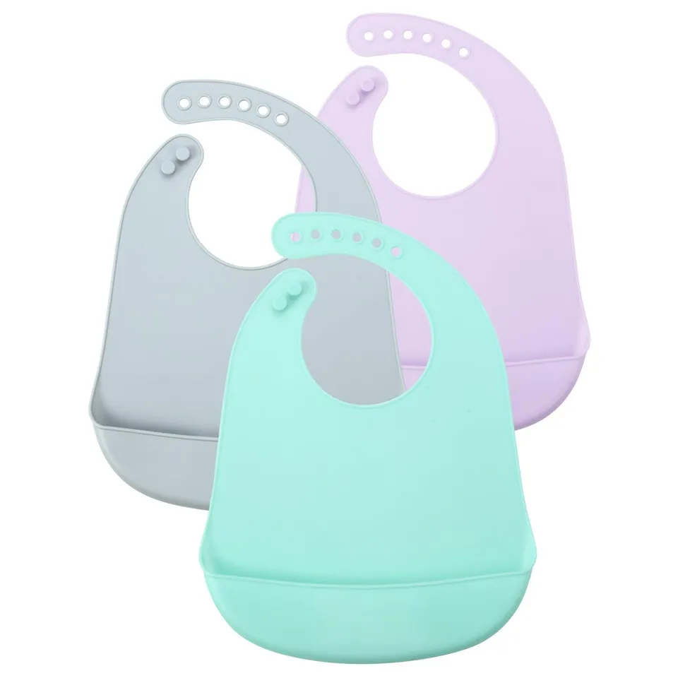 PandaEar Bibs Silikonlätzchen 3er-Pack wasserdicht