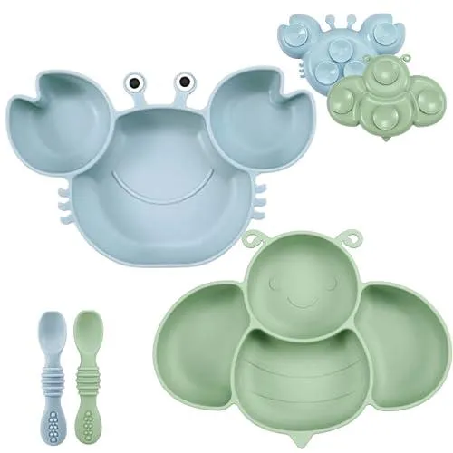 PandaEar Feeding Set Esslern-Set Silikon 2er-Pack