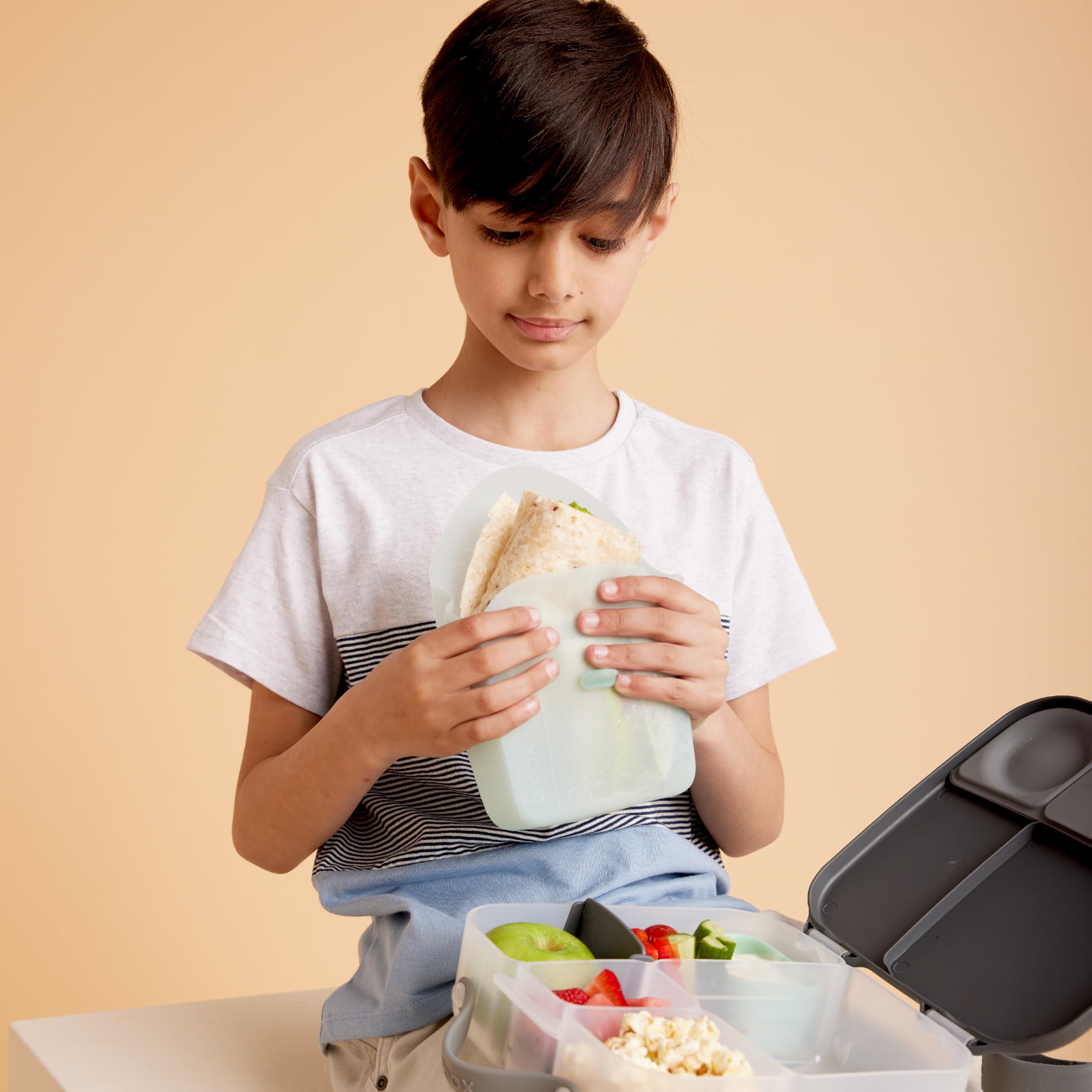 b.box Sandwich Silikonbeutel Wald wiederverwendbar Lunchbox