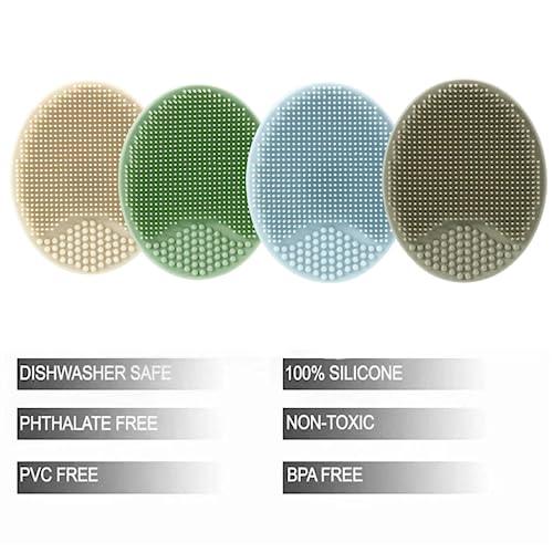 PandaEar Grooming Silikon Babybürste 4er-Pack weich