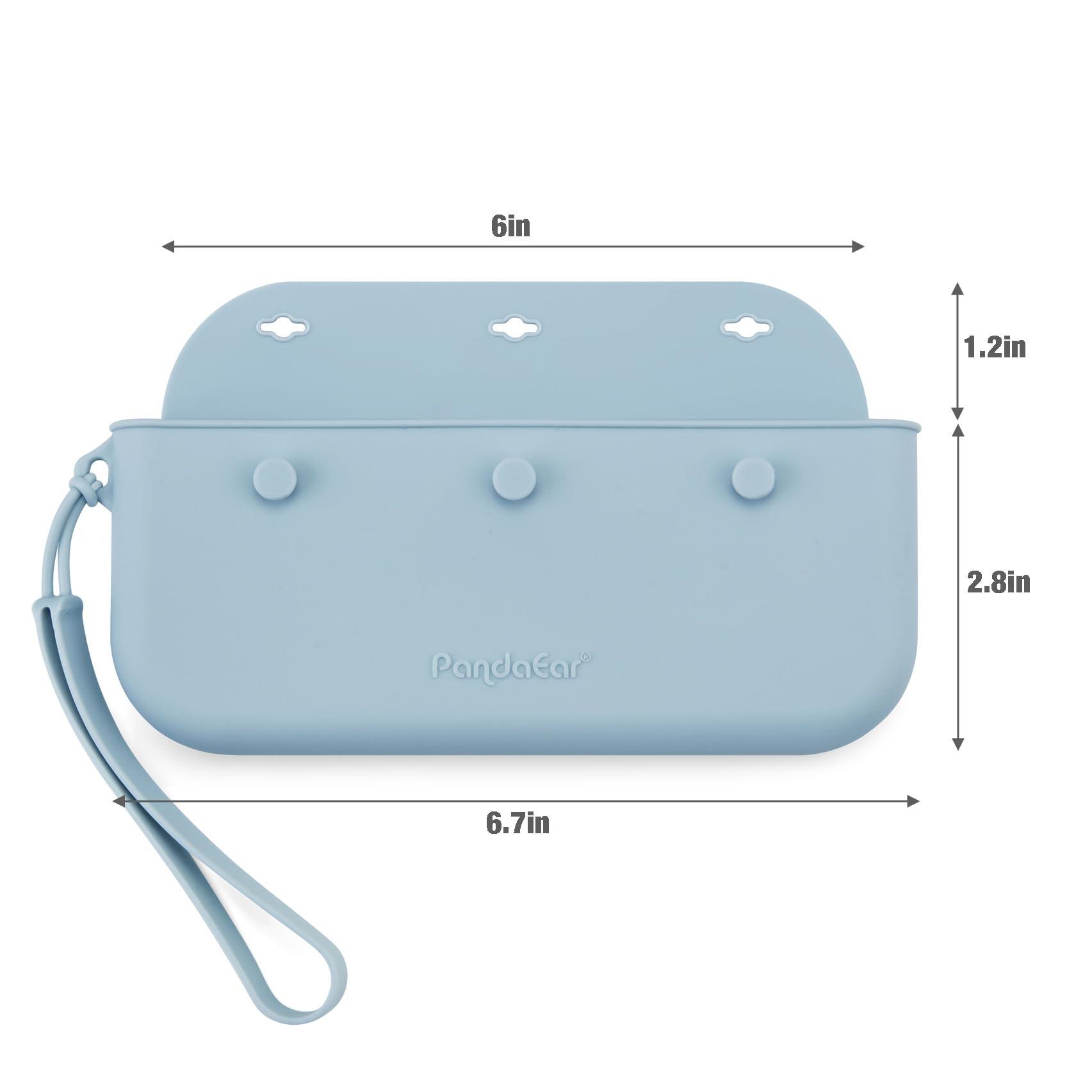 PandaEar Utensils Bestecktaschen Silikon 3er Pack Reise