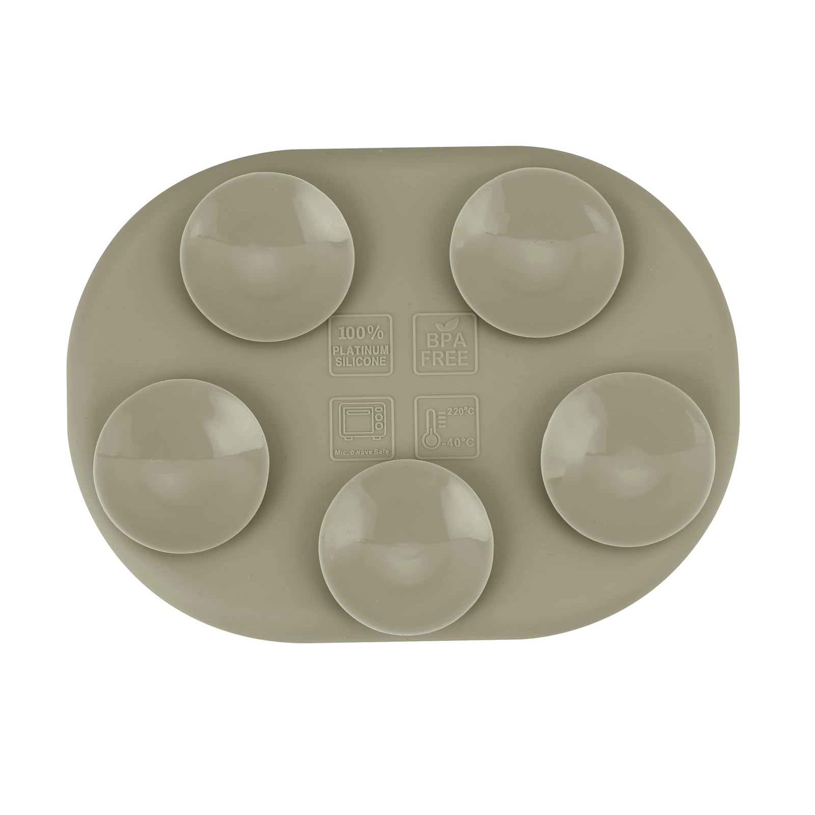 PandaEar Plates Saugteller Silikon 3er Pack mit Fächern
