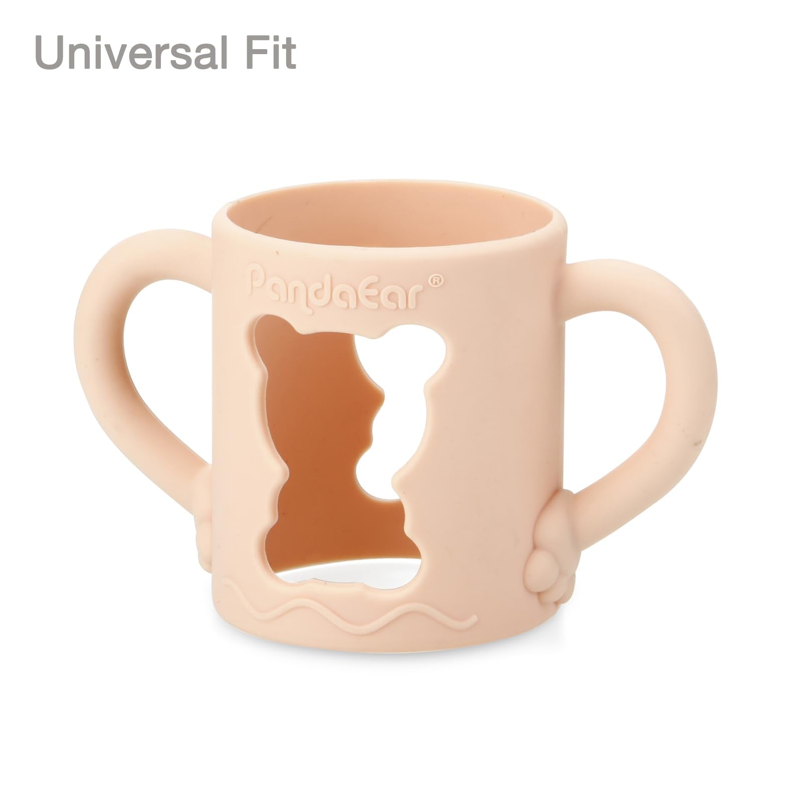PandaEar Cup Flaschengriffe Silikon 4er-Pack Bunt