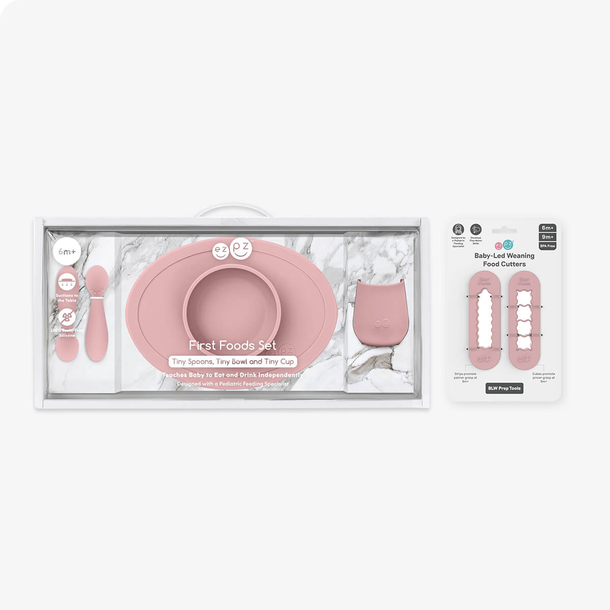 ezpz First Foods Set + BLW Cutters Bundle Sage