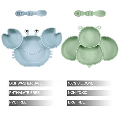 PandaEar Feeding Set Esslern-Set Silikon 2er-Pack