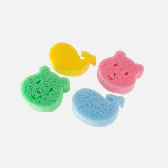 BabyJem Banyo Badeschwamm 4er weich bunt