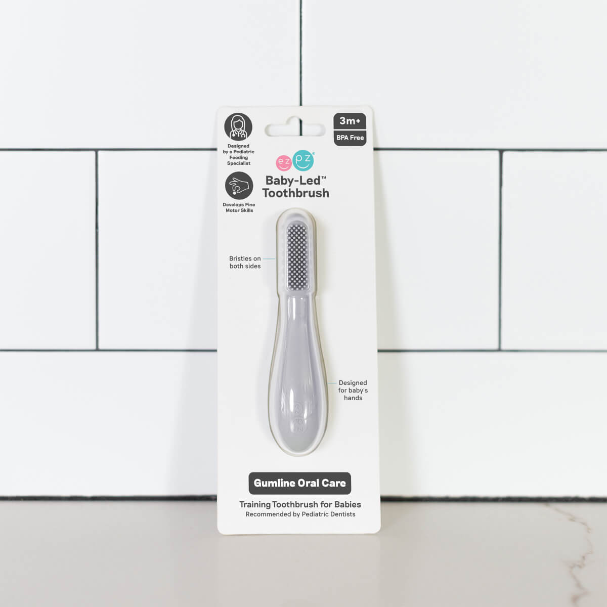 ezpz Baby-Led Zahnbürste Silikon 5er Pack Baby Set