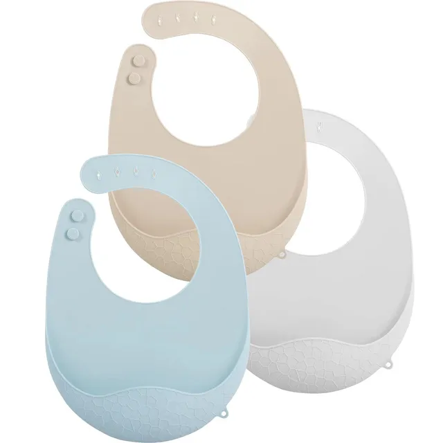 PandaEar Bibs Silicone Bibs Silikonlätzchen 3er leicht