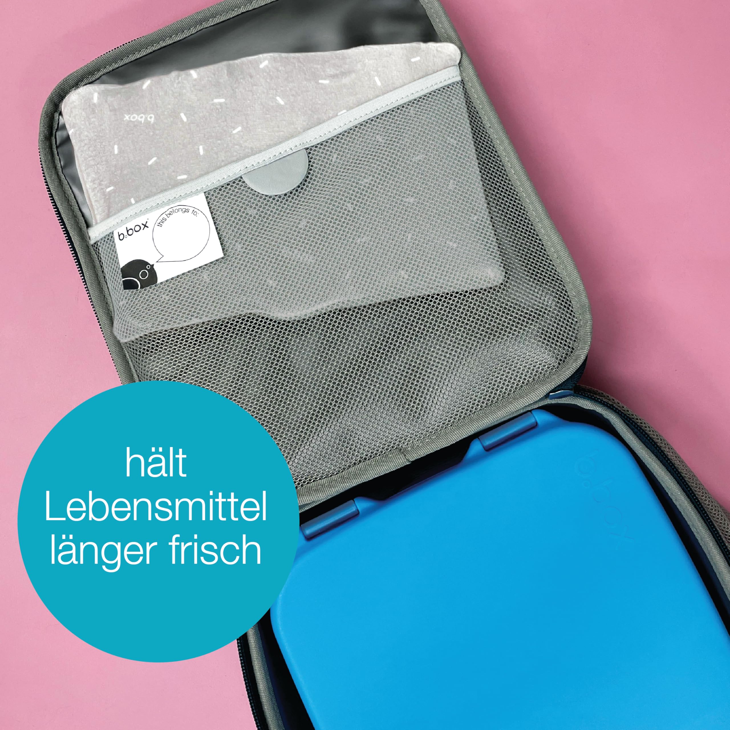 b.box Eiszapfen Jumbo Kühlakku Gel 2er mit Stoffbezug