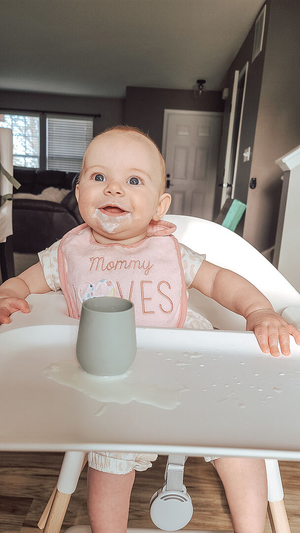 ezpz Tiny Collection Tiny Cup Babybecher Sage 5er-Pack