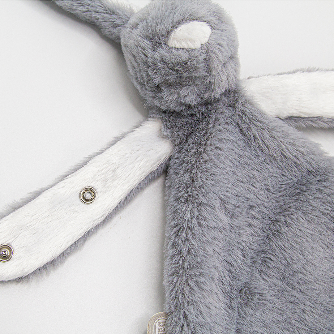 BabyJem Oyuncak Schmusetuch Hase mit Schnullerband