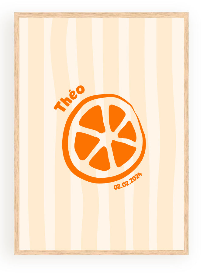 Les Petits Citrons La Papeterie Minimaliste Poster A4 mit Rahmen