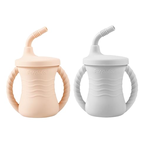 PandaEar Cup Training Becher Silikon 2er auslaufsicher