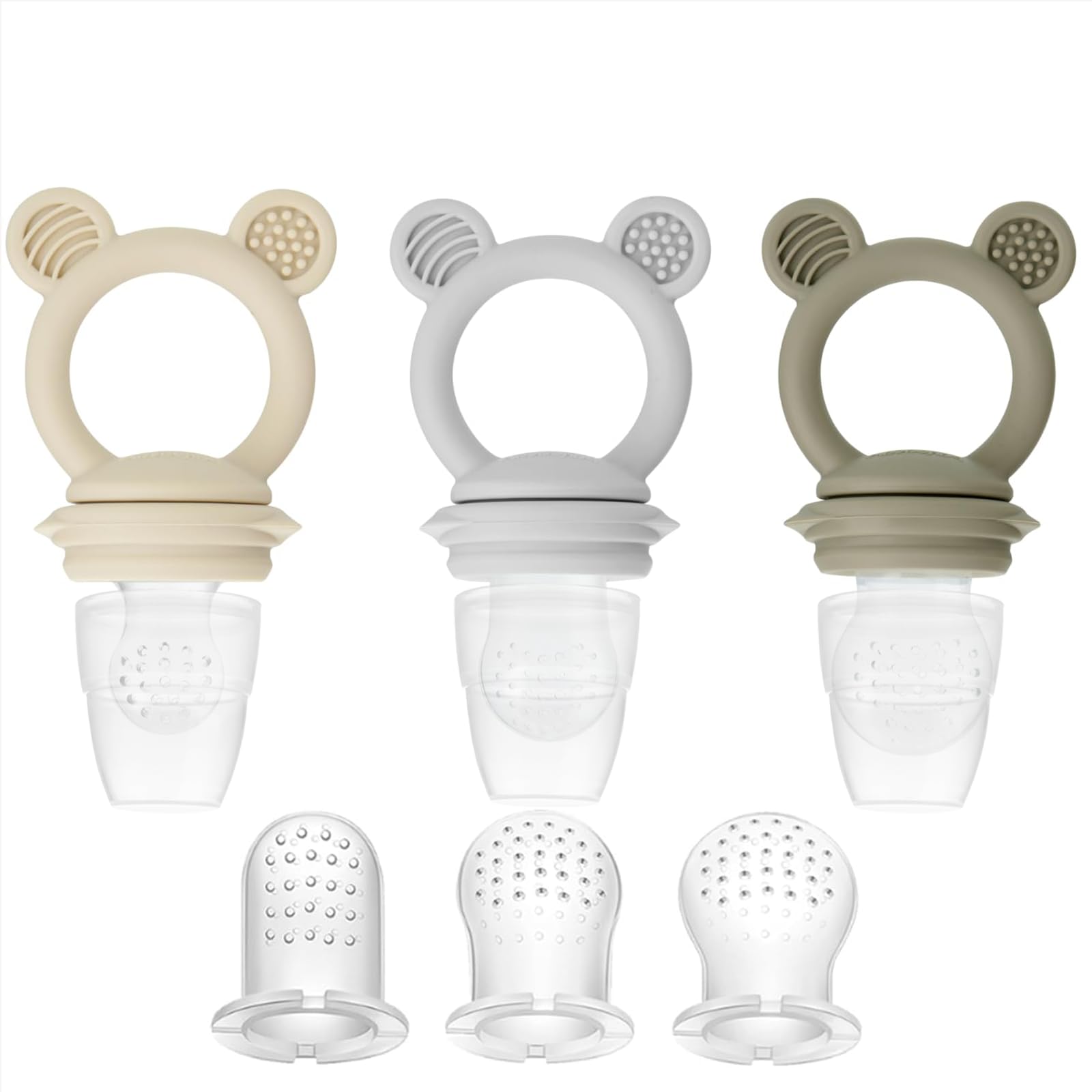 PandaEar Pacifiers Fruchtsauger 3er Silikon