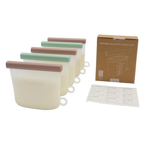 ana baby Breastfeeding Muttermilchbeutel Silikon 5x210 ml