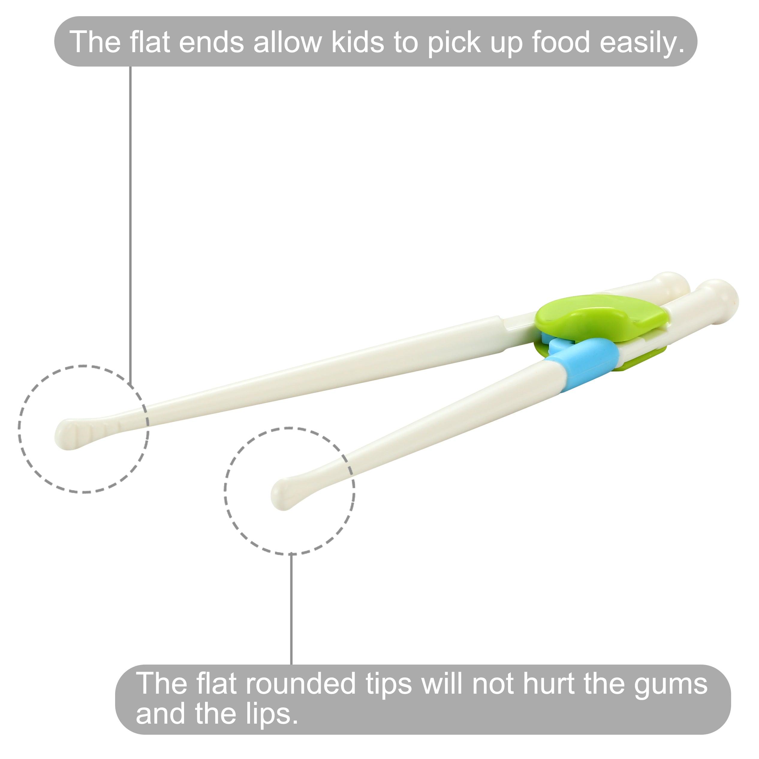 PandaEar Utensils Lernstäbchen Kinder 2er Essstäbchen mit Hilfe
