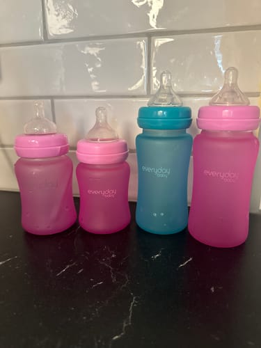 Everyday Baby Glass Bottles Babyflasche 240ml Blueberry